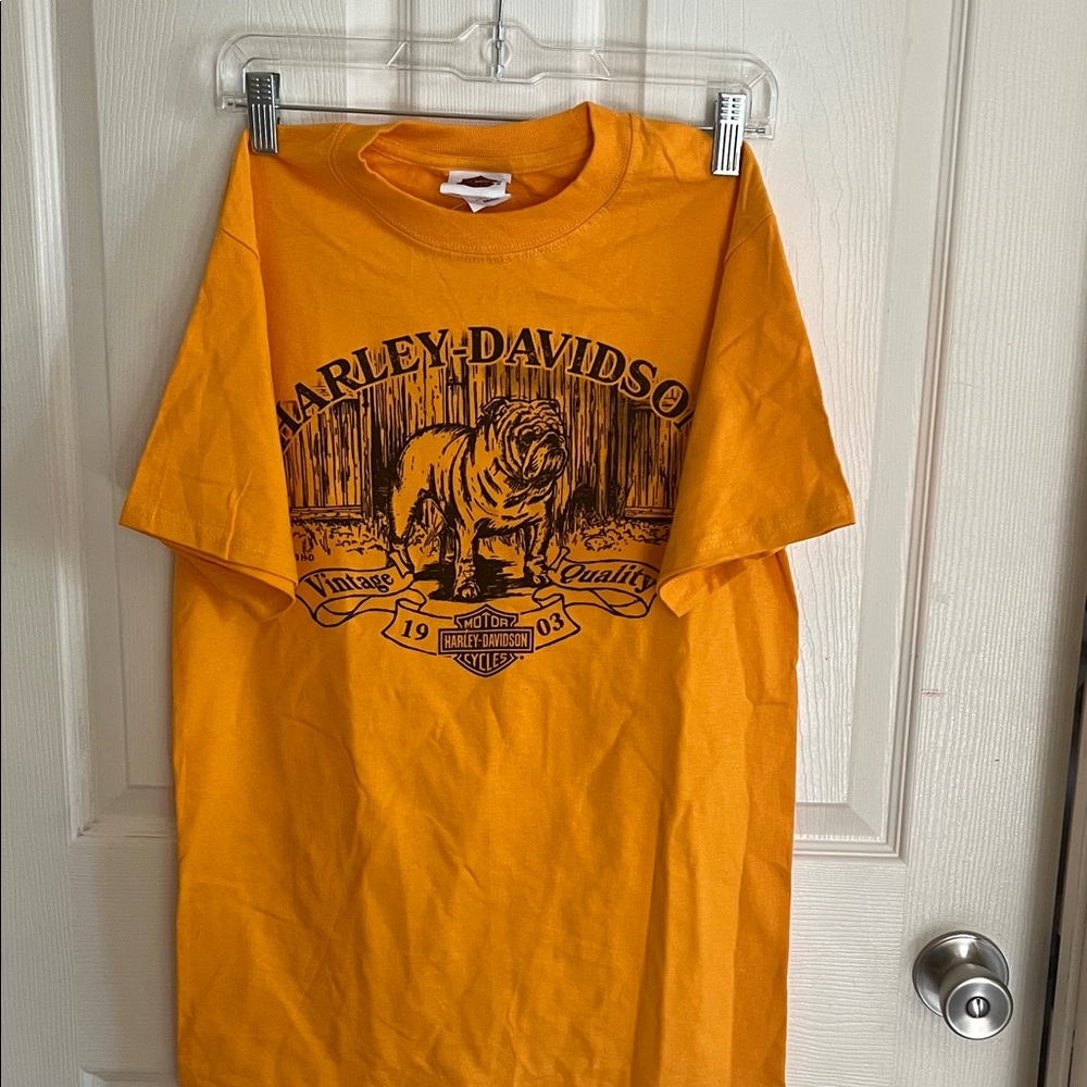 VINTAGE Harley-Davidson Vintage Graphic Orange Tee
